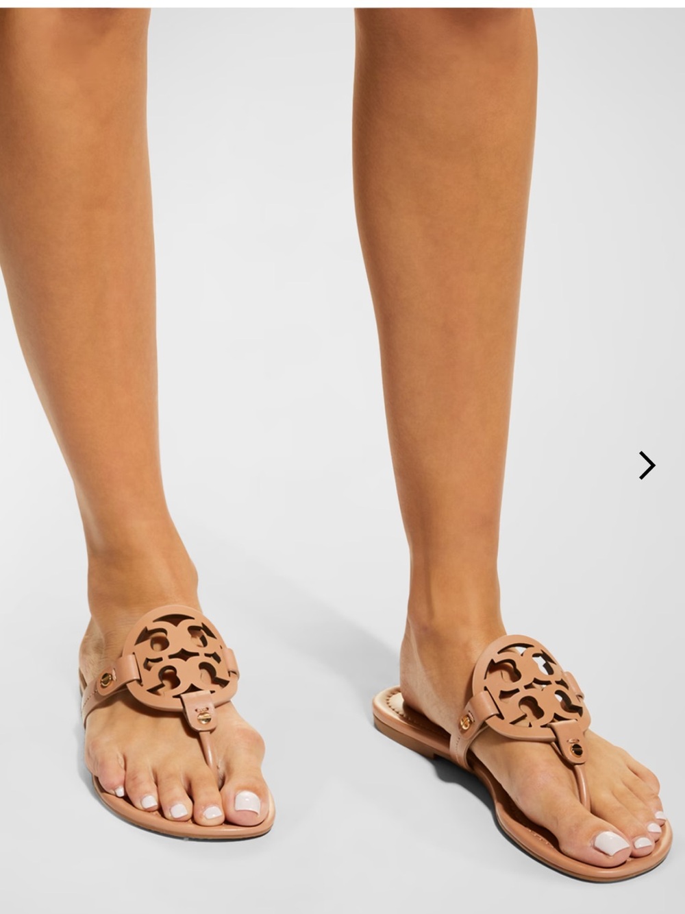 🔥TORY BIRCH Miller sandales Sz 9 nude